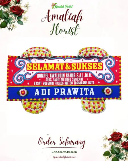 Papan Bunga Ucapan Selamat Tegalpapak
